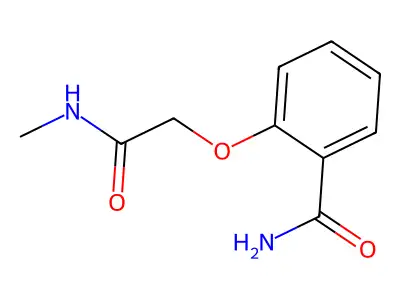 2-[(Methylcarbamoyl)methoxy]benzamide structure