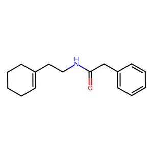 N-[2-(cyclohexen-1-yl)ethyl]-2-phenylacetamide structure
