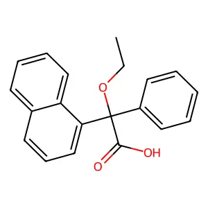 乙氧基(萘-1-基)苯乙酸 structure