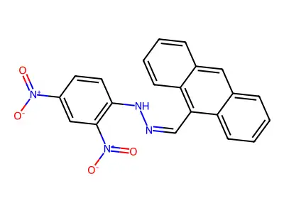 N-(anthracen-9-ylmethylideneamino)-2,4-dinitroaniline structure