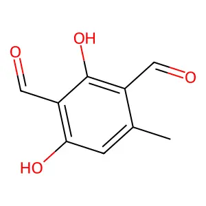2,4-Dihydroxy-6-methylbenzene-1,3-dicarbaldehyde structure