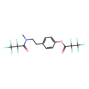 4-Hydroxy-N-methylphenylethylamine dipfp structure