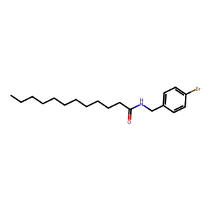 N-(对溴苄基)十二酰胺 structure