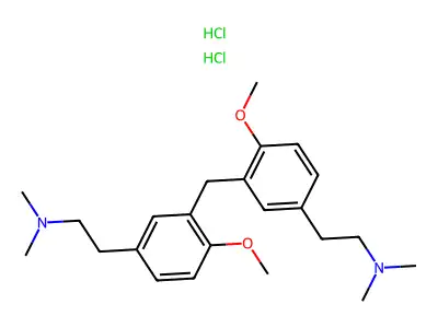 Phenethylamine, methylenebis(N,N-dimethyl-6-methoxy-, dihydrochloride structure