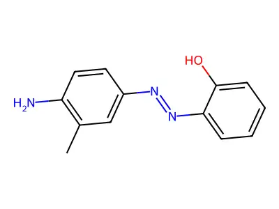o-(4-Amino-m-tolylazo)phenol structure