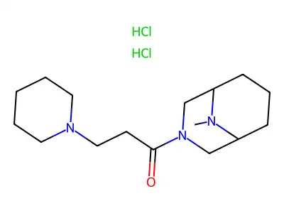 1-(9-Methyl-3,9-diazabicyclo(3.3.1)non-3-yl)-3-piperidino-1-propanone dihydrochloride structure