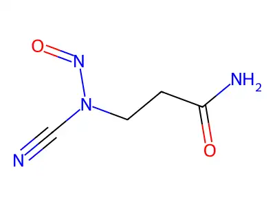 Propionamide, 3-(nitrosocyanamido)- structure
