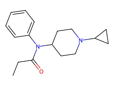 Propionanilide, N-(1-cyclopropyl-4-piperidyl)- structure