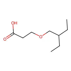3-(2-Ethylbutoxy)propanoic acid structure
