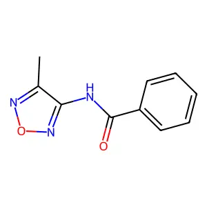N-(4-methyl-1,2,5-oxadiazol-3-yl)benzamide structure
