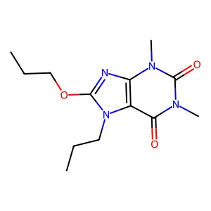 1,3-Dimethyl-8-propoxy-7-propyl-1H-purine-2,6(3H,7H)-dione structure