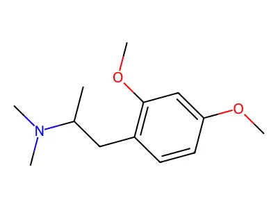 2,4-dimethoxy-N,N-dimethylphenylisopropylamine structure