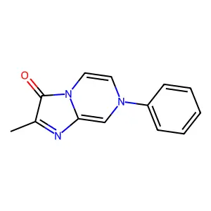 2-Methyl-6-phenyl-3,7-dihydroimidazo(1,2-a)pyrazin-3-one structure