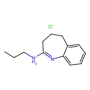 N-Propyl-1,3,4,5-tetrahydro-2H-1-benzazepin-2-imine--hydrogen chloride (1/1) structure