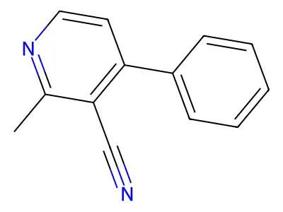 2-Methyl-4-phenylnicotinonitrile structure