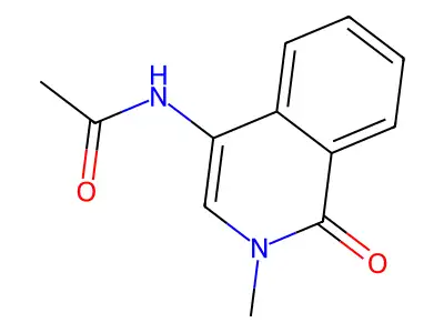 N-(2-Methyl-1-oxo-1,2-dihydroisoquinolin-4-yl)acetamide structure