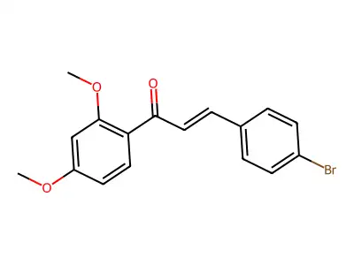 3-(4-Bromophenyl)-1-(2,4-dimethoxyphenyl)prop-2-en-1-one structure