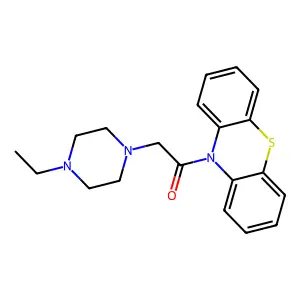 2-(4-ethylpiperazin-1-yl)-1-(10H-phenothiazin-10-yl)ethanone structure