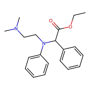 N-(2-(Dimethylamino)ethyl)-N,2-diphenylglycine ethyl ester structure