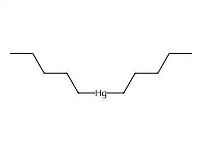 Dipentylmercury structure