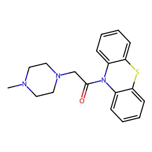 2-(4-methylpiperazin-1-yl)-1-(10H-phenothiazin-10-yl)ethanone structure