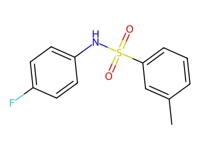 N-(4-fluorophenyl)-3-methylbenzenesulfonamide structure