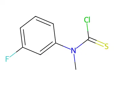 N-Methyl-N-(3-fluorophenyl)-thiocarbamoyl chloride structure