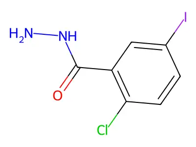 2-Chloro-5-iodobenzohydrazide structure