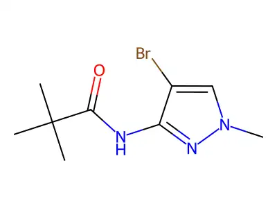 N-(4-Bromo-1-methyl-1H-pyrazol-3-yl)pivalamide structure