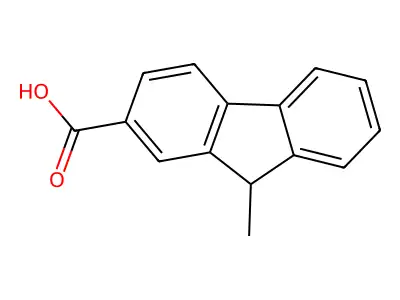 9-methyl-9H-fluorene-2-carboxylic Acid structure