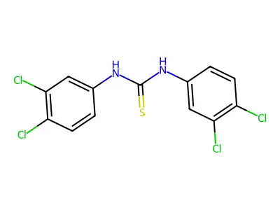 Thiourea, N,N'-bis(3,4-dichlorophenyl)- structure
