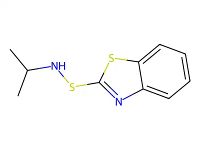 N-(1-甲基乙基)-2-苯并噻唑亚磺酰胺 structure