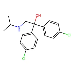 1,1-Bis(4-chlorophenyl)-2-(isopropylamino)-1-ethanol structure