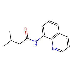3-methyl-N-quinolin-8-ylbutanamide structure