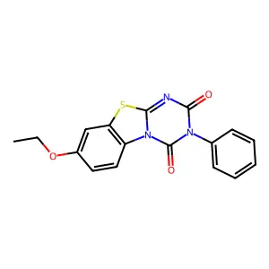 8-ethoxy-3-phenyl-2H-[1,3,5]triazino[2,1-b][1,3]benzothiazole-2,4(3H)-dione structure