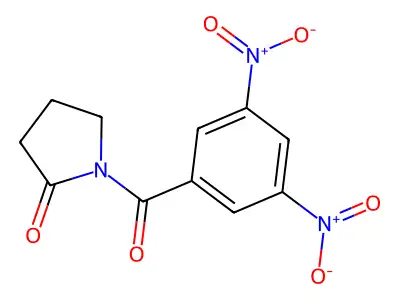 1-(3,5-Dinitrobenzoyl)pyrrolidin-2-one structure