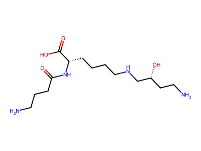 alpha-(4-Aminobutyryl)hypusine structure