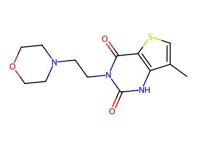 Thieno[3,2-D]pyrimidine-2,4(1H,3H)-dione, 7-methyl-3-[2-(4-morpholinyl)ethyl]- structure