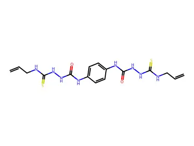 1-(prop-2-enylcarbamothioylamino)-3-[4-[(prop-2-enylcarbamothioylamino)carbamoylamino]phenyl]urea structure