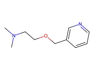 Pyridine, 3-((2-(dimethylamino)ethoxy)methyl)- structure