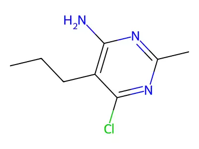 Pyrimidine, 4-amino-6-chloro-2-methyl-5-propyl- structure