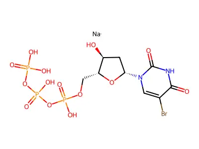 溴脱氧尿苷三磷酸 structure