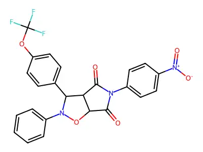 C24H16F3N3O6 structure