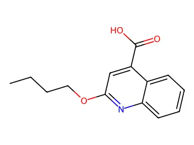 2-Butoxy-4-quinolinecarboxylic acid structure