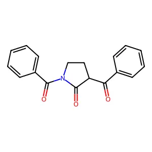 2-Pyrrolidinone, 1,3-dibenzoyl- structure