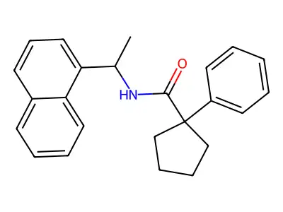 N-(1-(1-Naphthyl)ethyl)(phenylcyclopentyl)formamide structure
