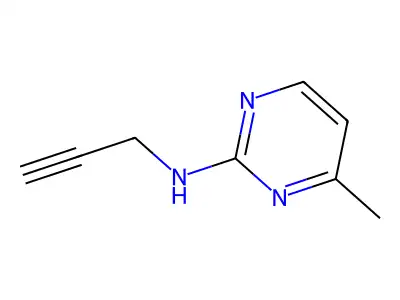 4-methyl-N-(prop-2-yn-1-yl)pyrimidin-2-amine structure