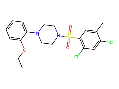 1-(2,4-Dichloro-5-methylphenyl)sulfonyl-4-(2-ethoxyphenyl)piperazine structure