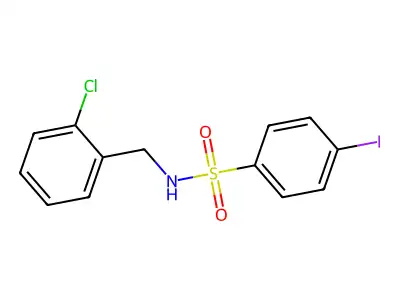 N-[(2-chlorophenyl)methyl]-4-iodobenzene-1-sulfonamide structure