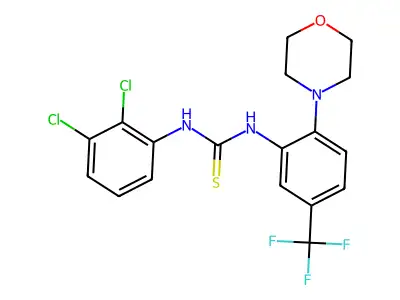 1-(2,3-Dichlorophenyl)-3-(2-morpholin-4-YL-5-(trifluoromethyl)phenyl)thiourea structure